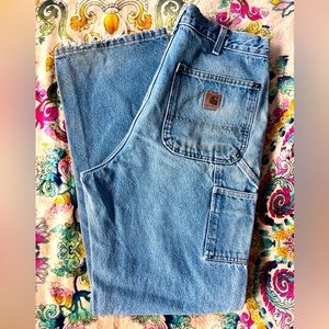 Carhartt Jeans Gently Used Size 33 X 34 Dungaree Fit